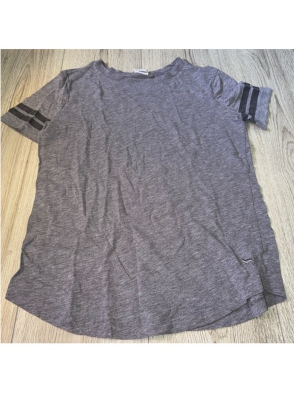 Victoria’s Secret pink grey black short sleeve shirt top